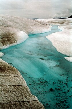 氷河消耗域:氷河の質量損失が生じる領域