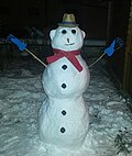 ドイツで見られる雪だるまの形状