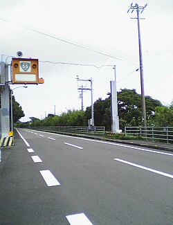 国道55号 室戸市の設置状況。