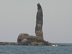 ローソク岩の景観