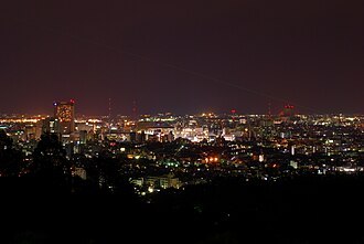 卯辰山より眺めた金沢の夜景