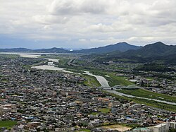 佐波川下流の眺望