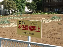 不法投棄禁止の看板
