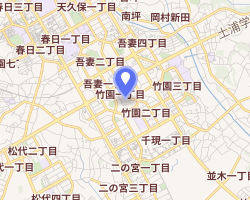 つくばカピオ周辺の地図