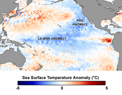 太平洋十年規模振動(PDO)の概要と気候への影響