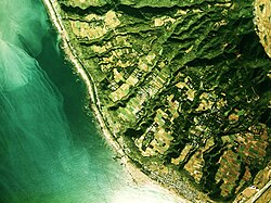 室戸岬北西の海岸段丘