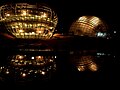 「くだもの工房」と「わんぱくドーム」の夜景