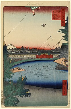 歌川広重『名所江戸百景』に描かれた山下町と日比谷外桜田方面