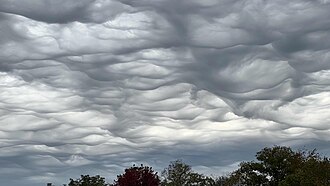 アスペリタス波状雲(荒底雲)