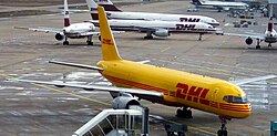 DHLの貨物輸送機
