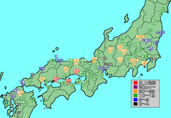 1984年(昭和59年)1月31日頃の南岸低気圧による最深積雪量を示す地図