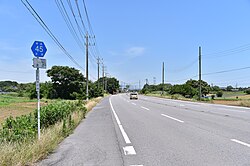 つくば市真瀬《谷和原・学園通り》（2025年6月）