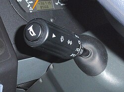 自動車のワイパーのスイッチ