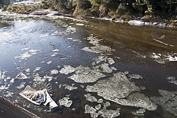 晶氷(シガ):河川における氷晶現象