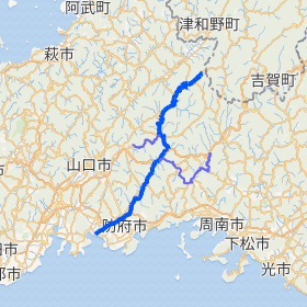 佐波川流域詳細地図
