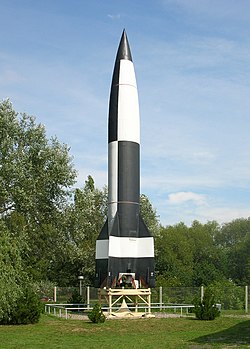 V2ロケットの展示