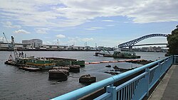 大正内港の入り江の様子