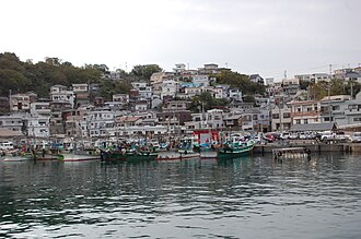 雑賀崎漁港の風景