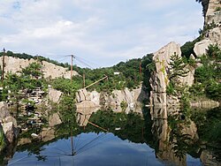 北木島の丁場湖