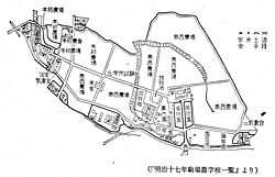 駒場農学校の平面図