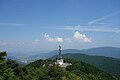 山頂の電波塔