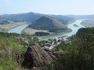 米代川：秋田県北部を流れる一級河川