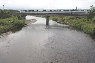 遊楽部川の河川風景
