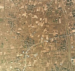 佐賀県千代田町付近のクリーク地帯
