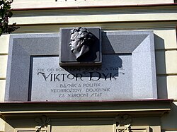 Vinohradyにあるメモリアルプレート