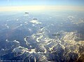 北アルプスの山並みと涸沢カール