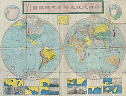 1875年の世界地図