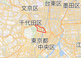 大手町地域の地図