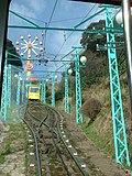 ケーブルカーの斜面