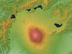 富士山と田貫湖の位置関係