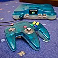 NINTENDO 64 クリアブルー