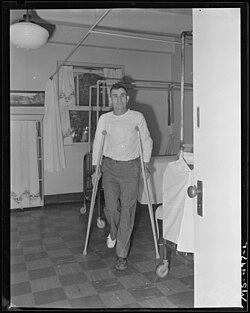 1943年にアメリカ合衆国コロラド州の炭鉱事故で負傷した炭鉱夫