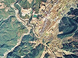 上根峠の空中写真