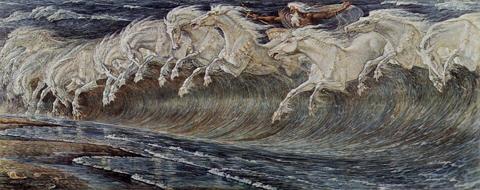 ネプチューンの馬(キャンバスに油彩、1892年)