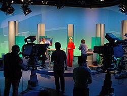テレビ番組の撮影風景