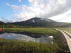 初夏の緑に覆われた至仏山