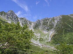 宝剣岳の千畳敷カール
