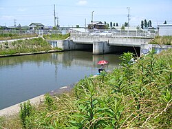 小野川放水路の様子