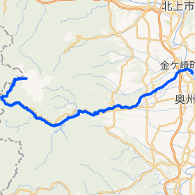 胆沢川流域の広域地図