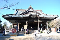 東勝寺の大本堂である宗吾霊堂の外観