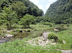 山口市徳地船路の関水跡