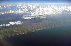 金沢平野北部 金沢市街と河北潟