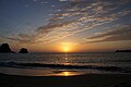 トゥドゥマリの浜(月ヶ浜)の夕焼け