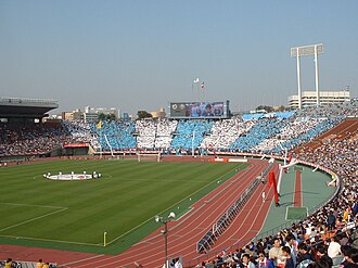 2001年ナビスコカップ決勝時のコレオグラフィー