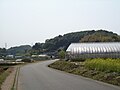 小田急多摩線黒川駅付近から望む多摩丘陵