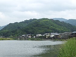 小川との合流点